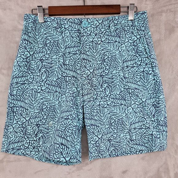 Vineyard Vines Performance Breaker Shorts Floral Flamingo Tropical Mens Size 30‎ - Picture 1 of 8